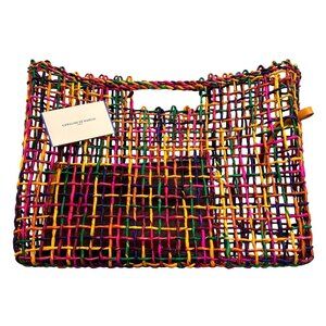 Caroline De Marchi Bahia Woven Basket in Multicolor